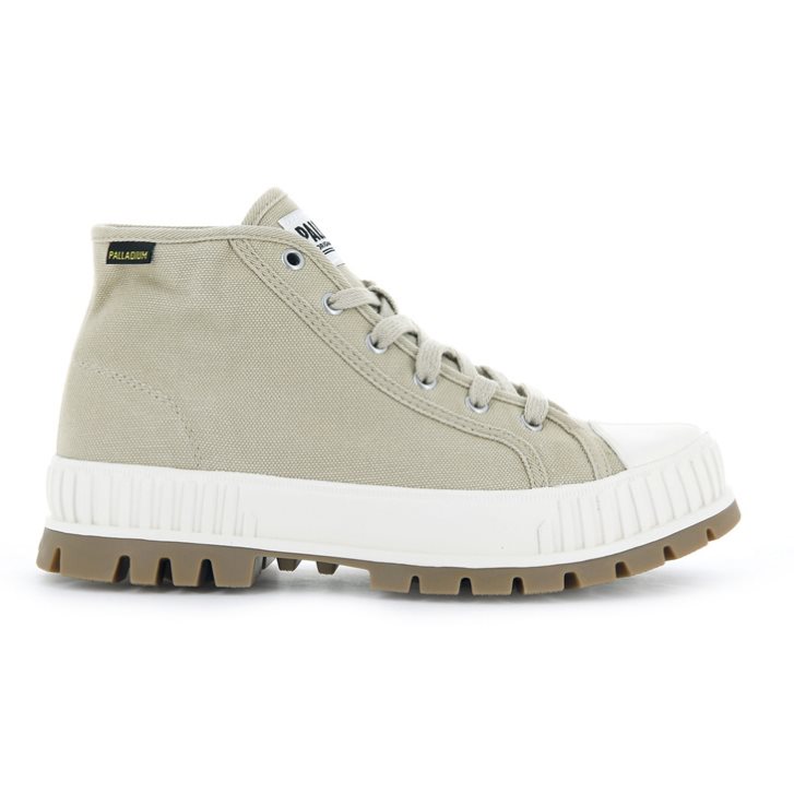 Palladium Pallashock Mid OG High Tops Sneakers Dames Lichtgroen | NL 69XBVIZ